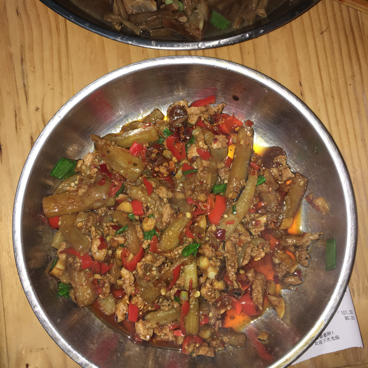 红烧肉沫茄子
