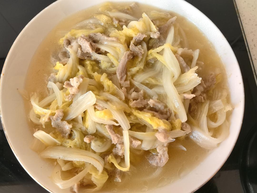 白菜烂糊肉丝
