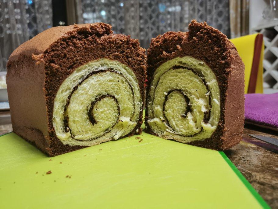 一次成功的黑钻吐司｜蛋糕➕面包的神仙搭配