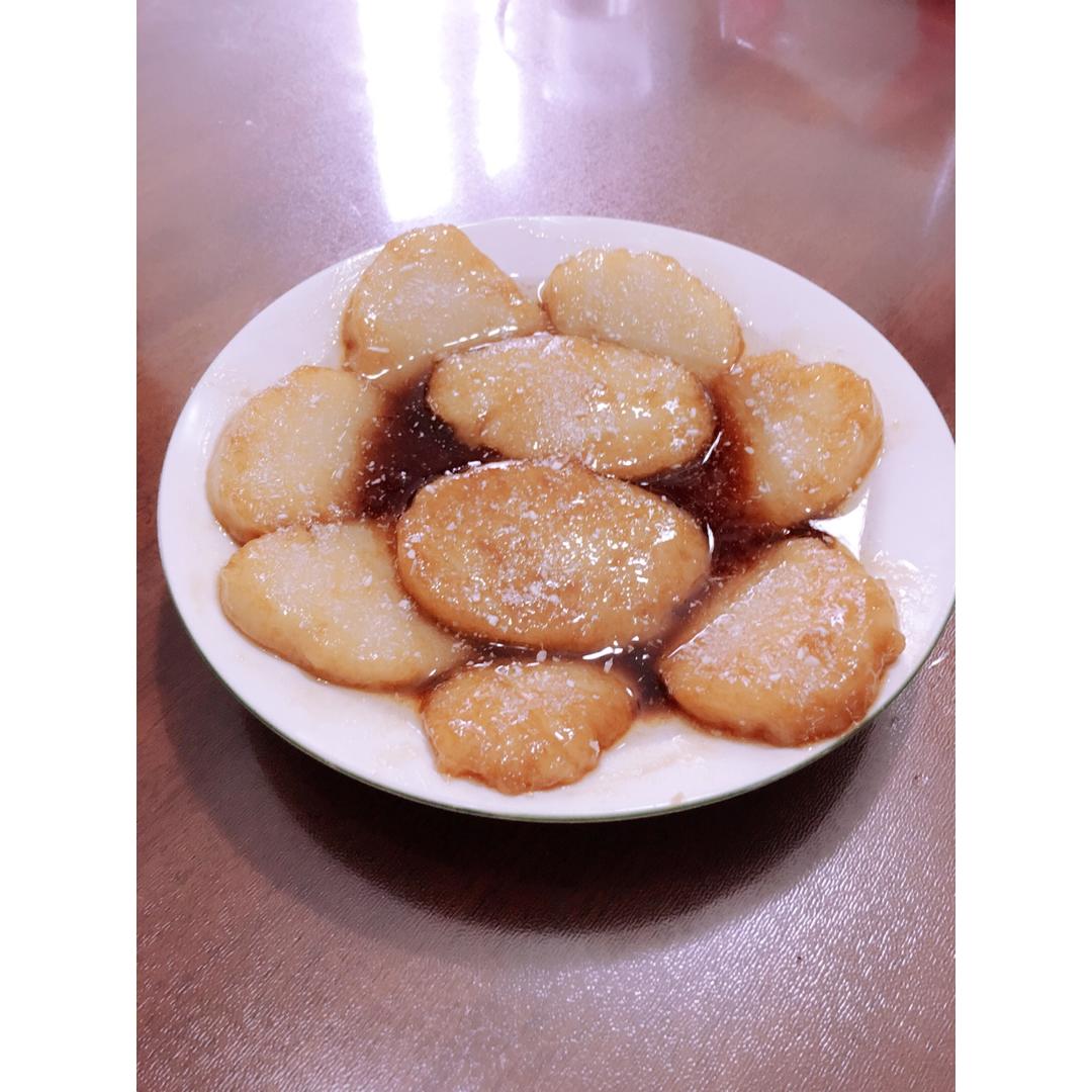 红糖煎年糕