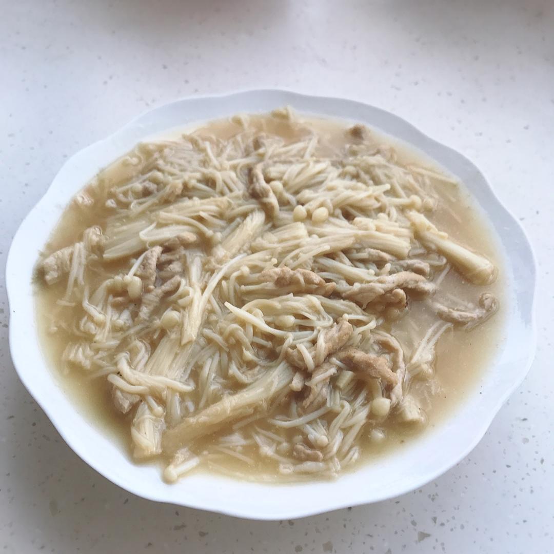 金针菇炒肉丝