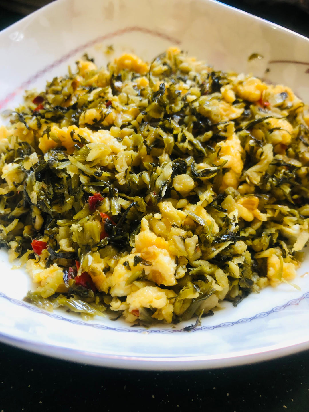 外婆菜炒鸡蛋（真的很好吃😋）