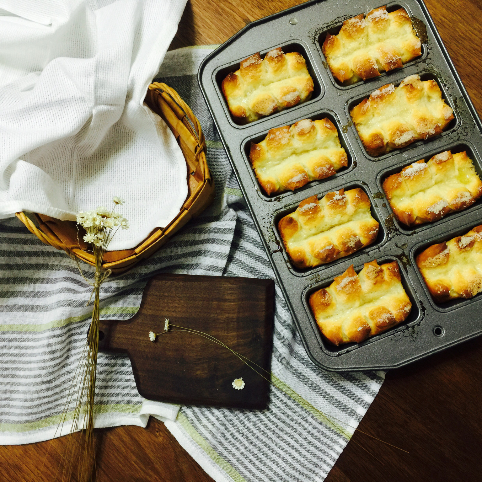 奶油砂糖迷你面包