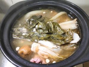 奶白菜炖龙骨清润汤的做法 步骤3