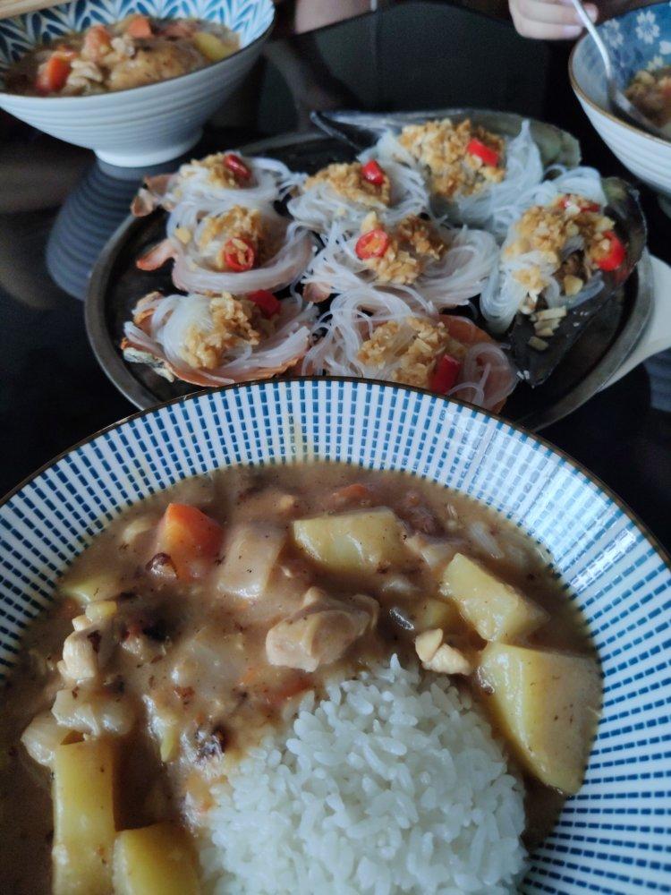 米饭人～泡澡鸡肉咖喱饭