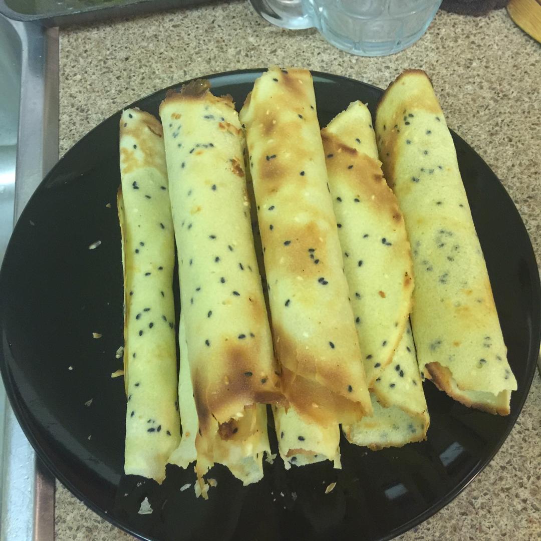 平底锅脆皮蛋卷