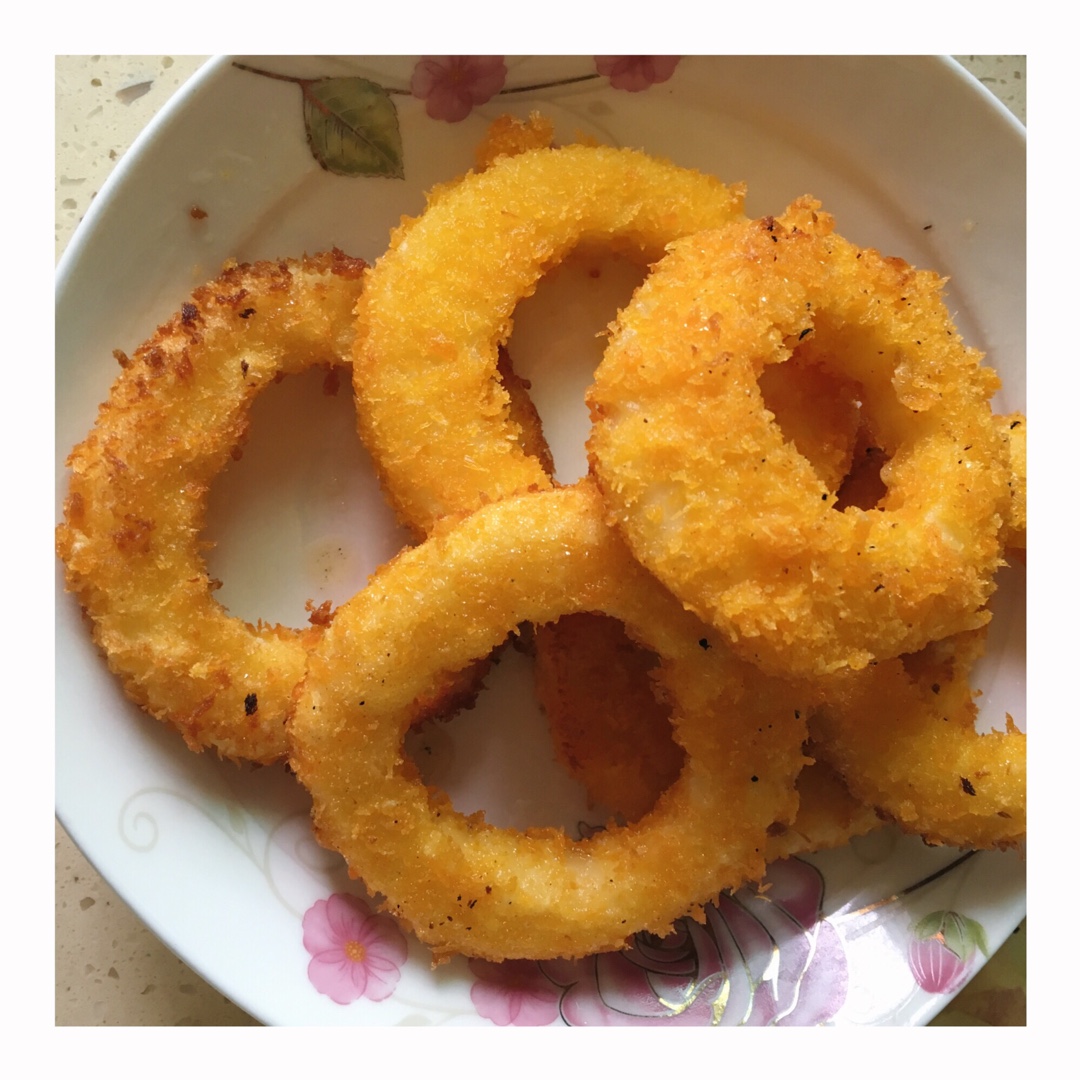 甜甜苹果圈。