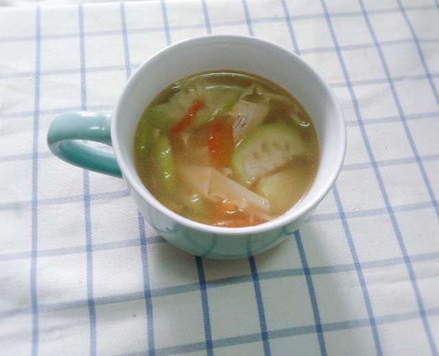 丝瓜番茄豆皮汤的做法