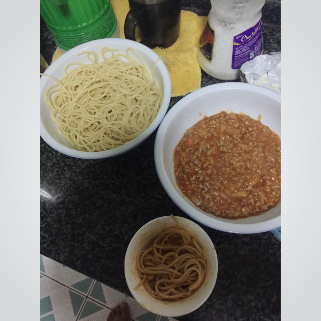 番茄肉酱意大利面