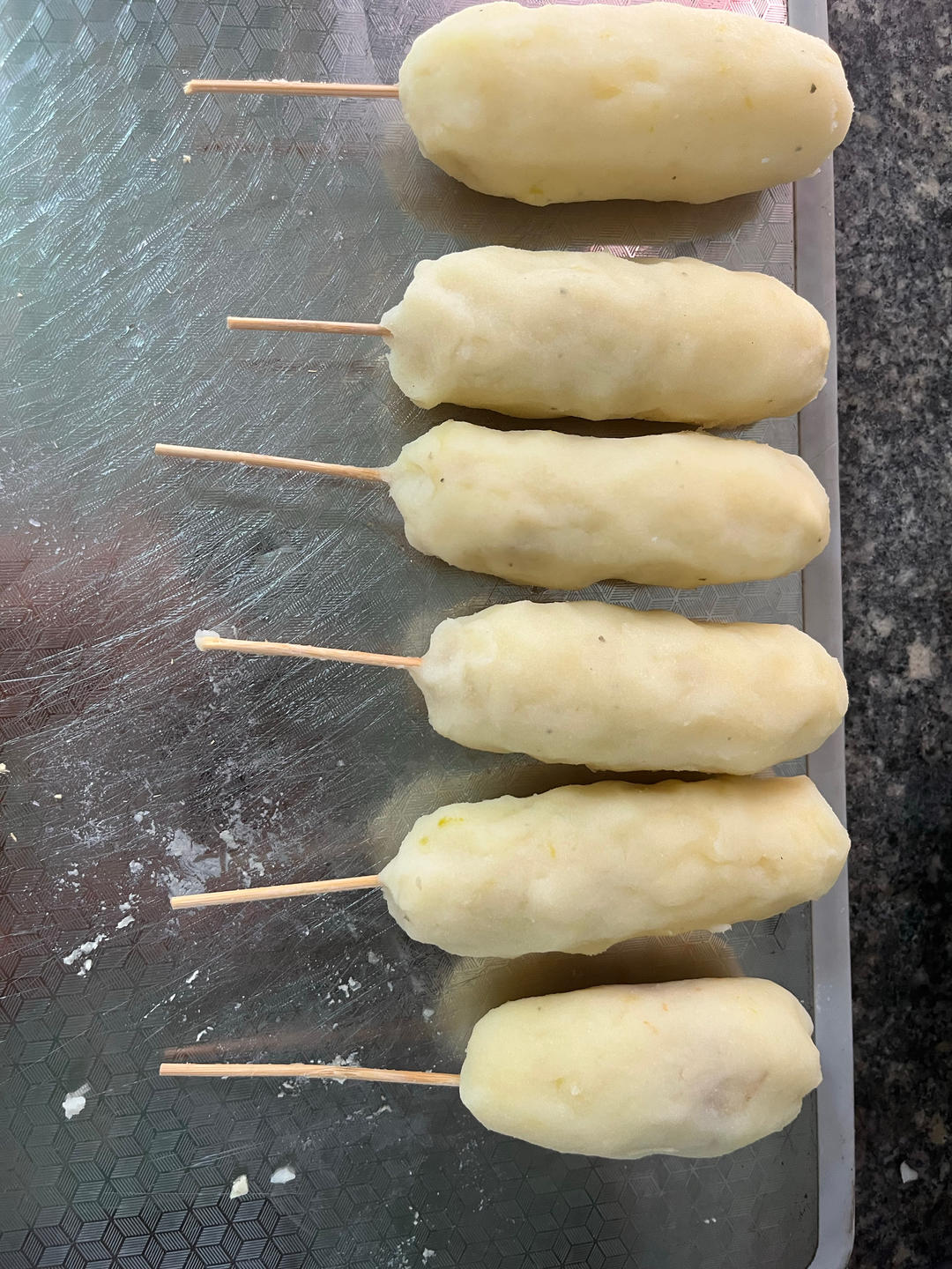 （无需油炸）土豆泥芝士热狗棒