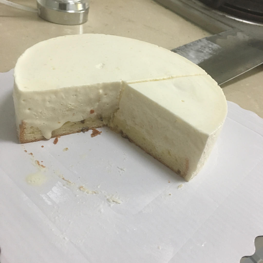 尐葵做的牛奶芝士慕斯蛋糕