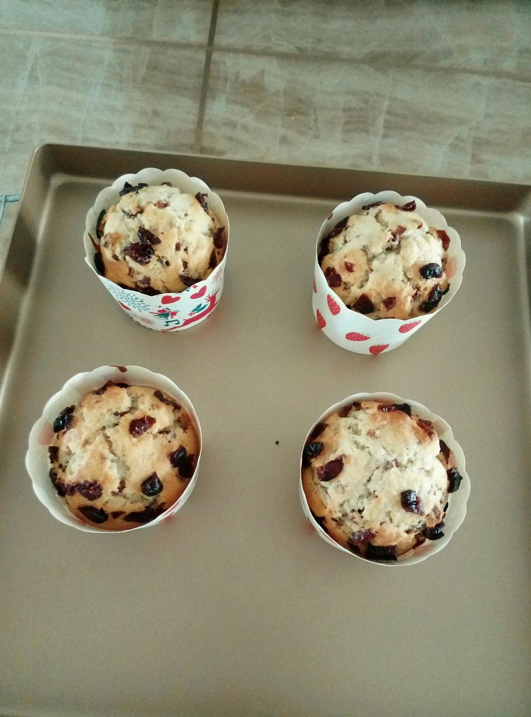 少女心的香蕉蔓越莓玛芬