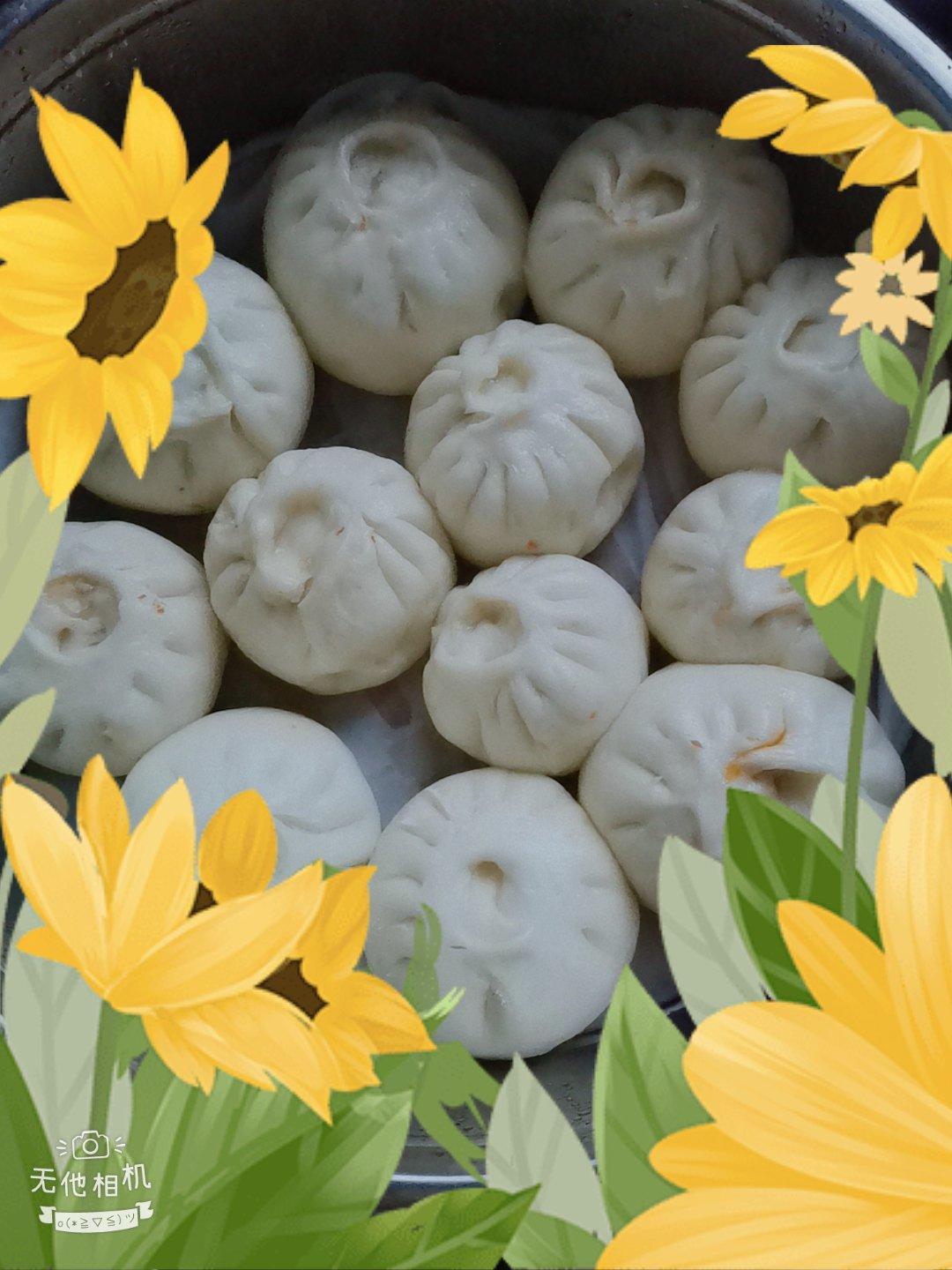 胡萝卜木耳鸡蛋素包子