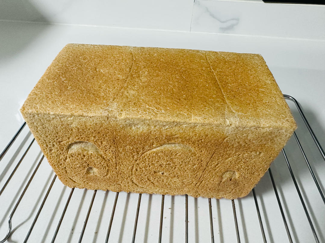 【有奖跟做】70%全麦吐司🍞（烫种➕波兰种）