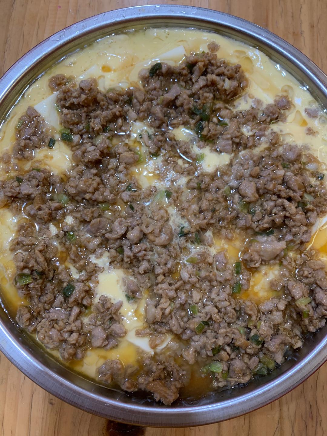 孩子最喜欢之瘦肉豆腐蒸水蛋