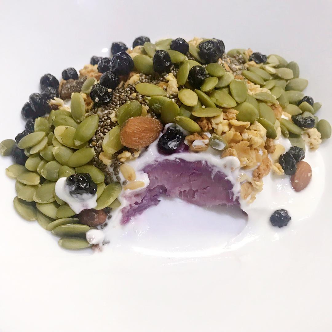 【酸奶紫薯泥】