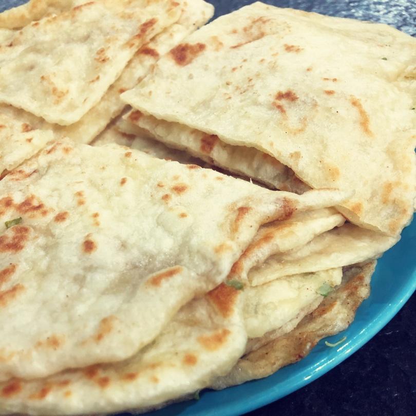 全麦发面葱油饼