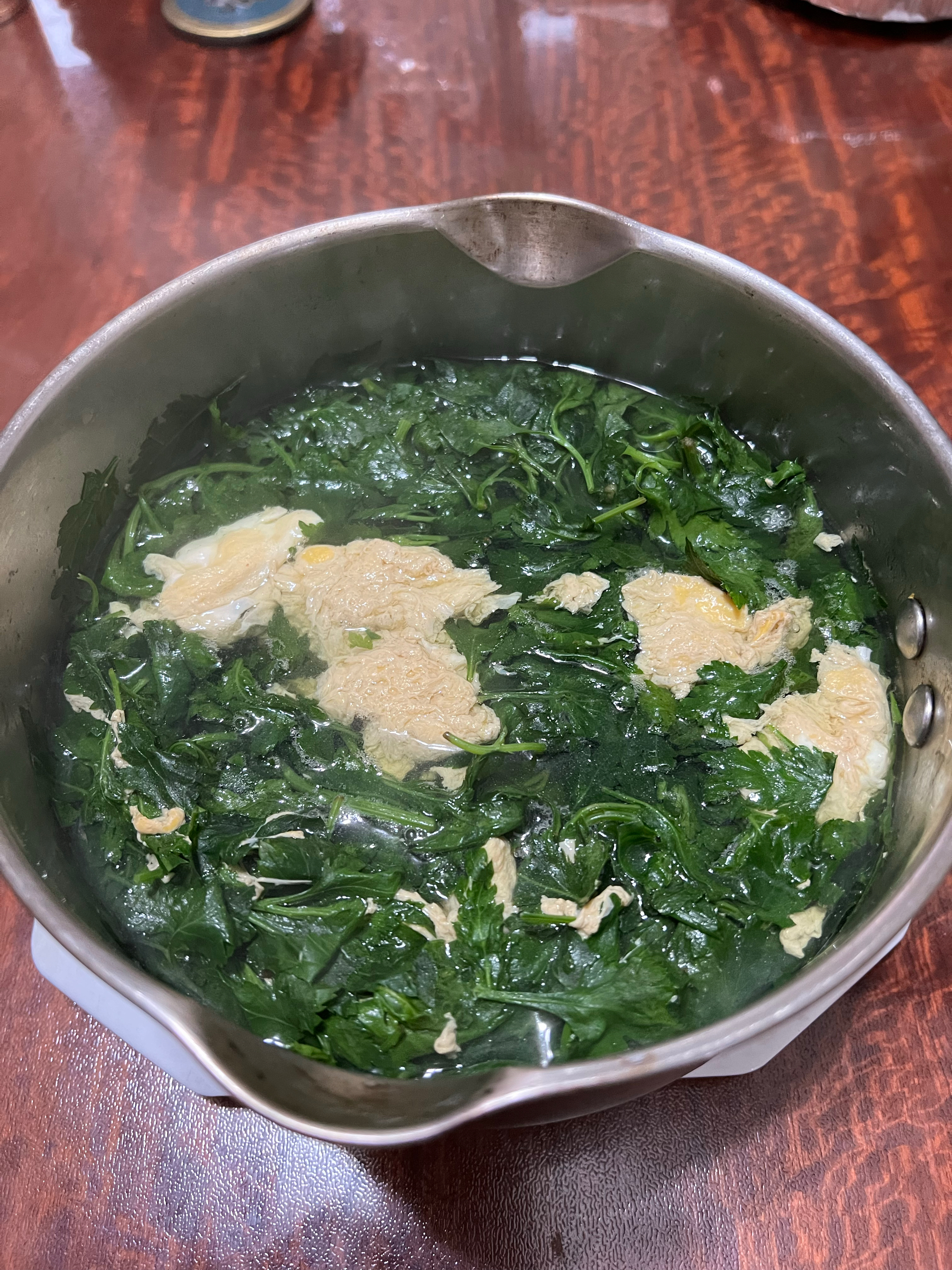 南京特色菜 菊花脑蛋汤的做法