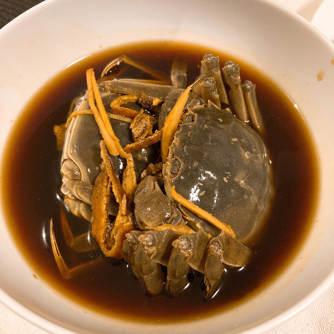 鲜甜的韩式生腌酱蟹 Gejang