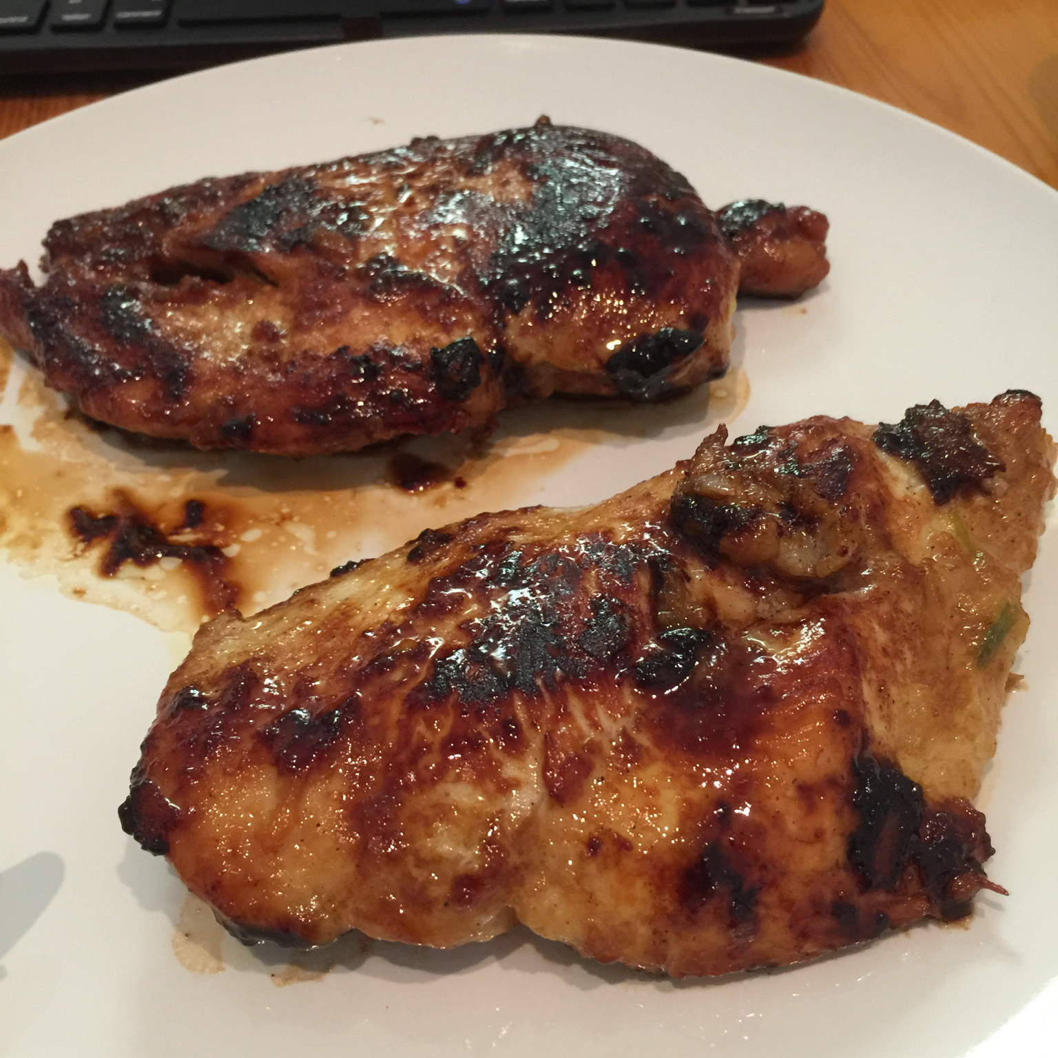 酷炫屌炸天好吃的煎鸡胸肉（香蒜蜂蜜煎鸡胸肉）