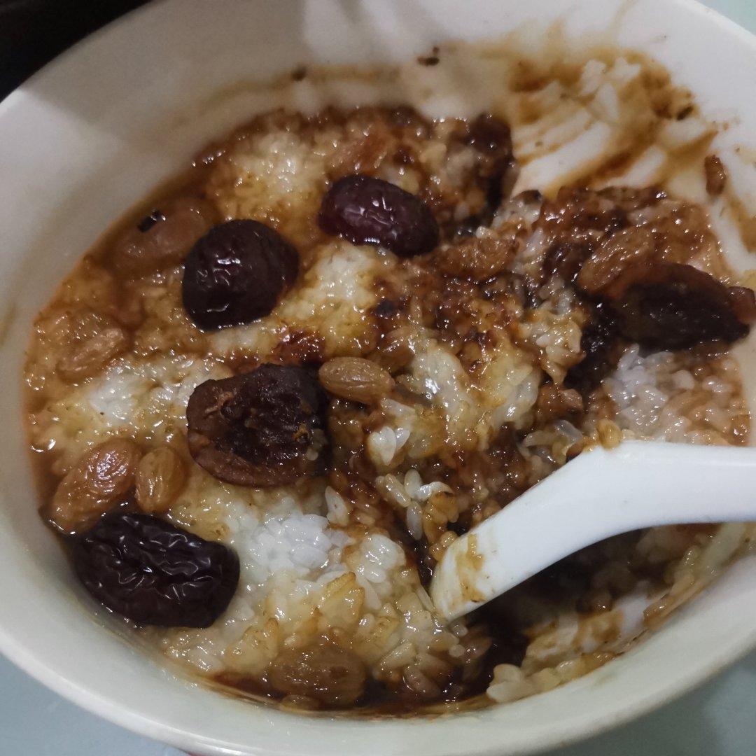 甜甜的红糖糯米饭
