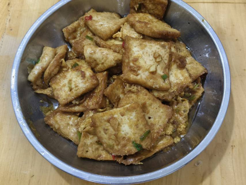 焖煎豆腐