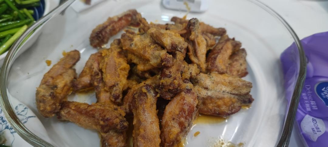金沙鸡翅【咸蛋黄焗鸡翅】