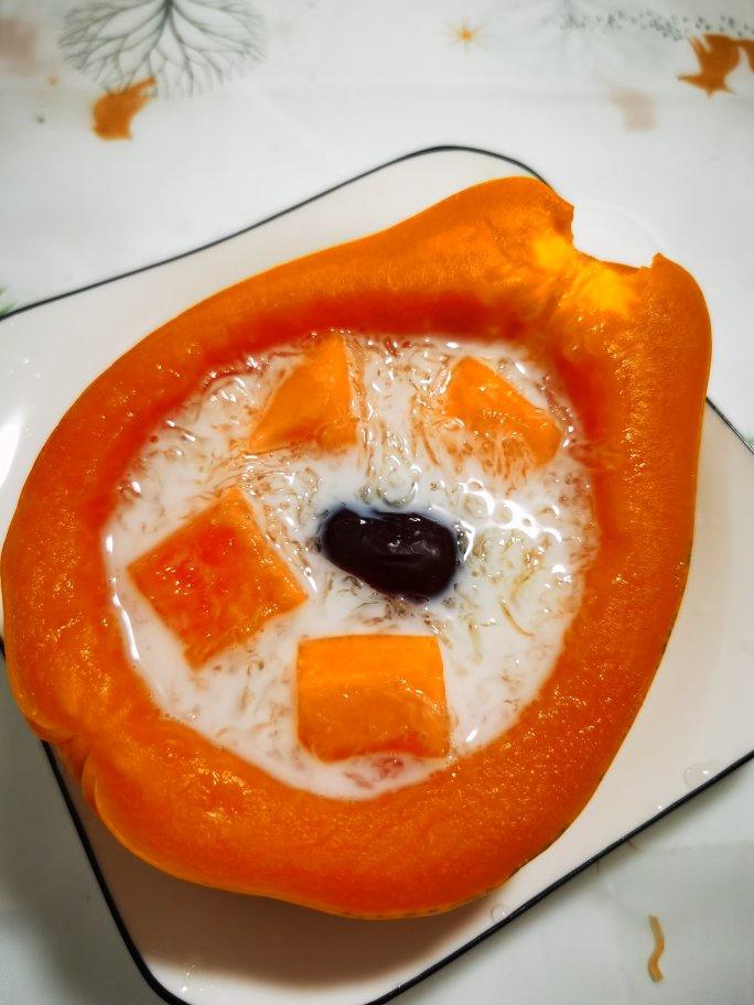 木瓜牛奶炖燕窝