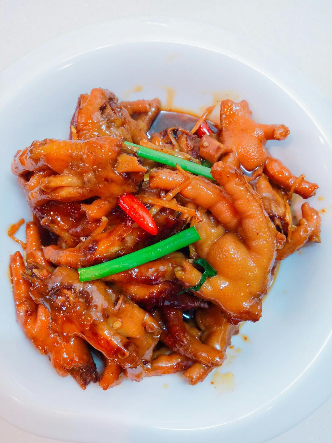 香辣烧鸡爪