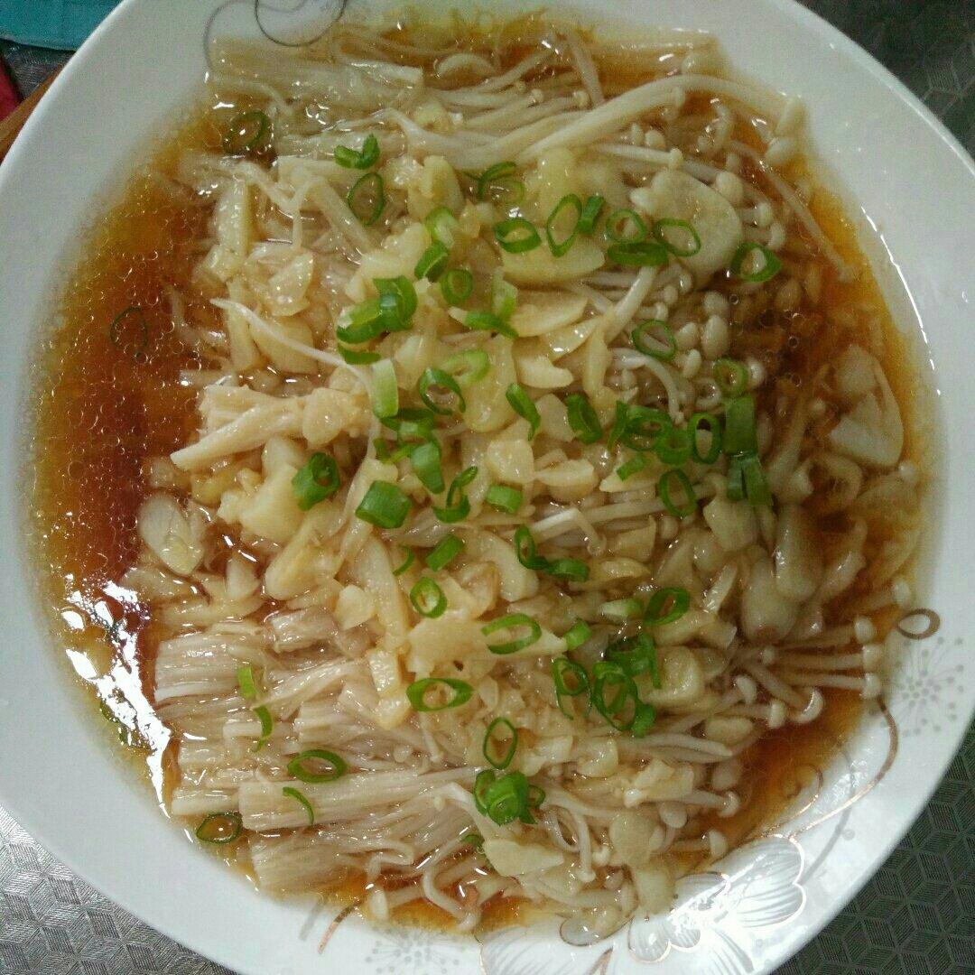 蒜蓉蒸金针菇