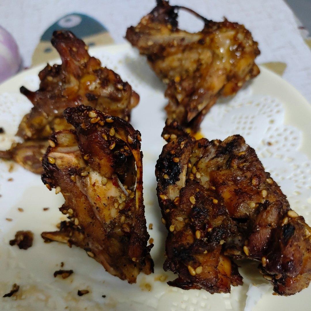 超简单的空气炸锅做烤鸡架