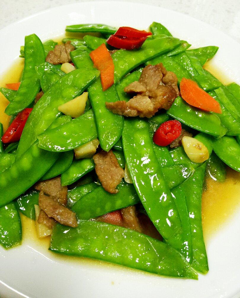 荷兰豆炒肉