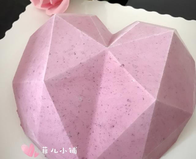 爱心钻石桑葚酸奶慕斯蛋糕的做法