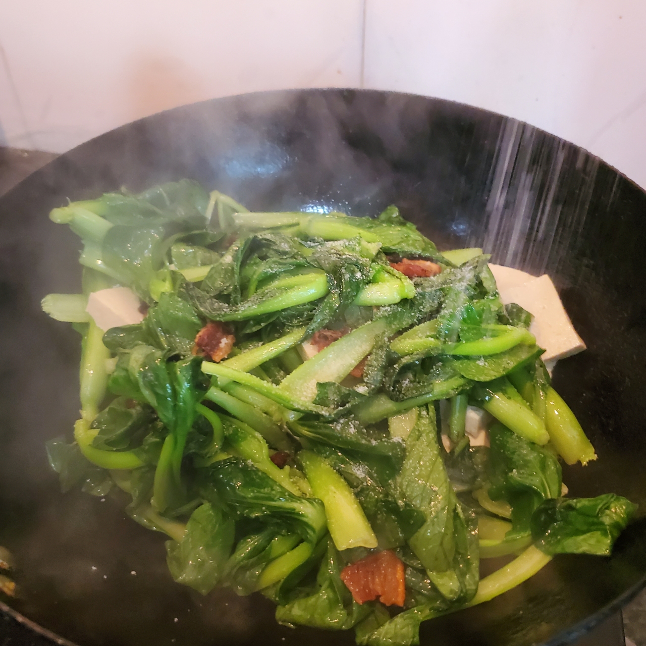 青菜炖豆腐的做法 步骤4