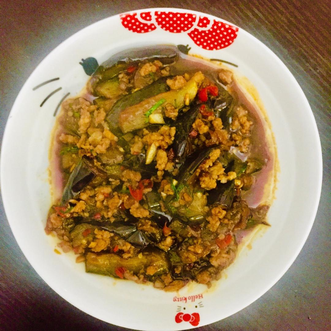 红烧肉沫茄子