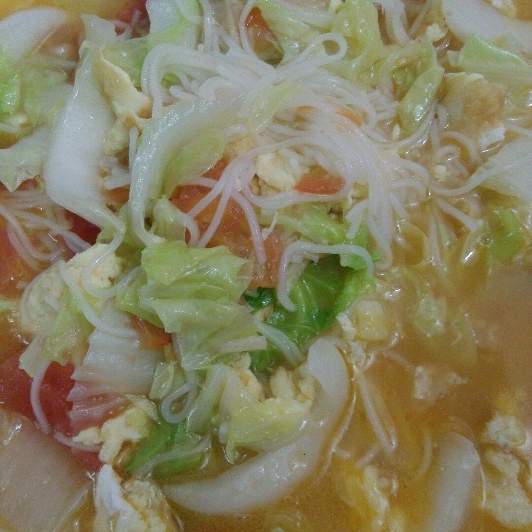 西红柿鸡蛋挂面汤