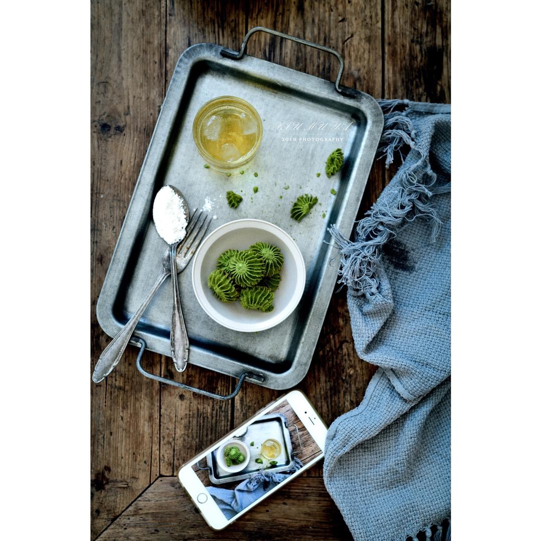 抹茶花型曲奇-【北鼎烤箱食谱】