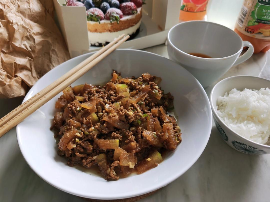 肉末炒冬瓜(超下饭)