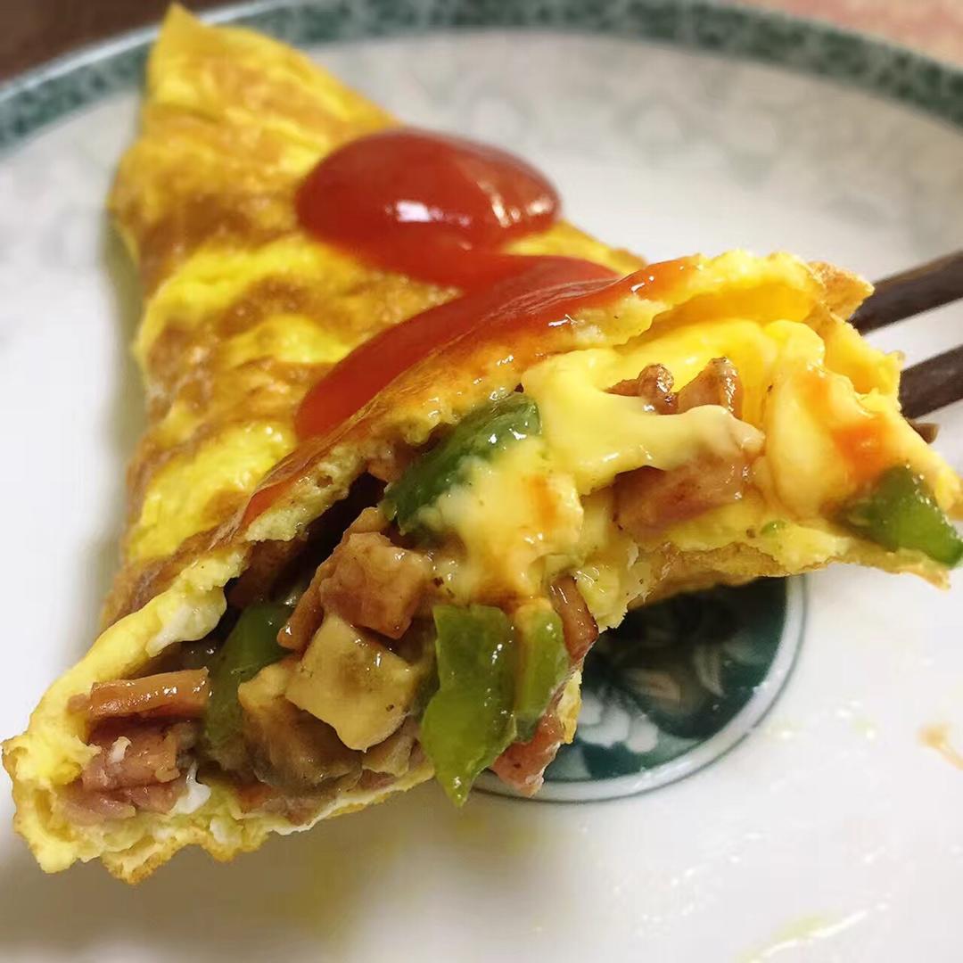 培根奶酪鸡蛋卷