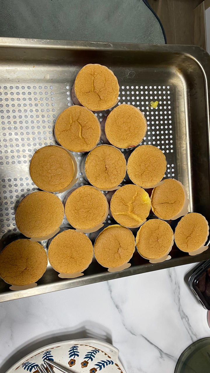 纸杯蛋糕 8寸戚风蛋糕的量