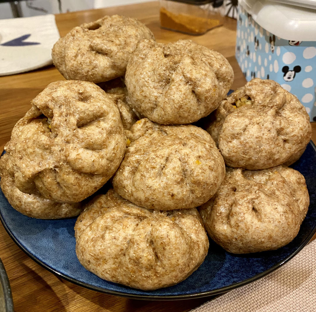 适合减肥吃的全麦鸡肉包子！低脂低卡