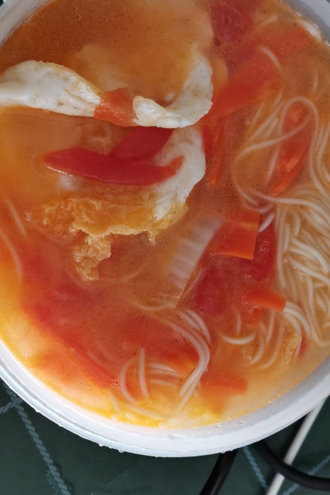 恨不得抱着锅舔的番茄鸡蛋面