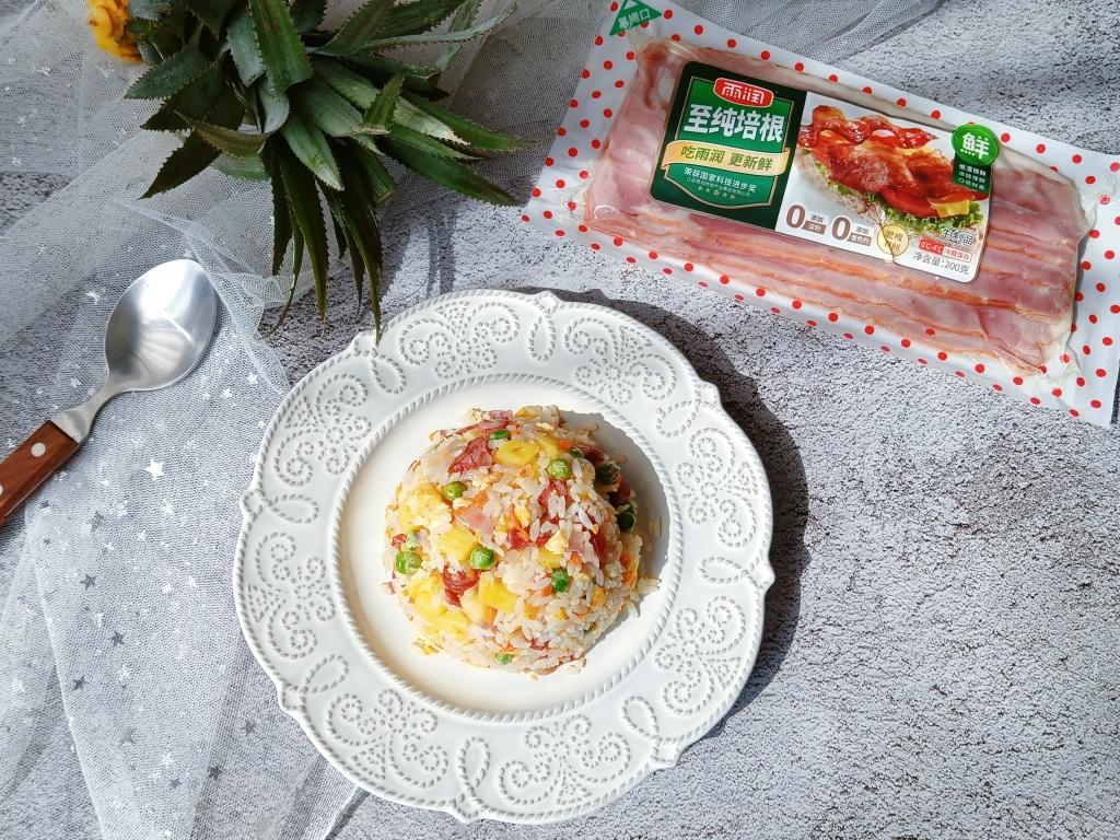 培根菠蘿炒飯的做法 步驟8