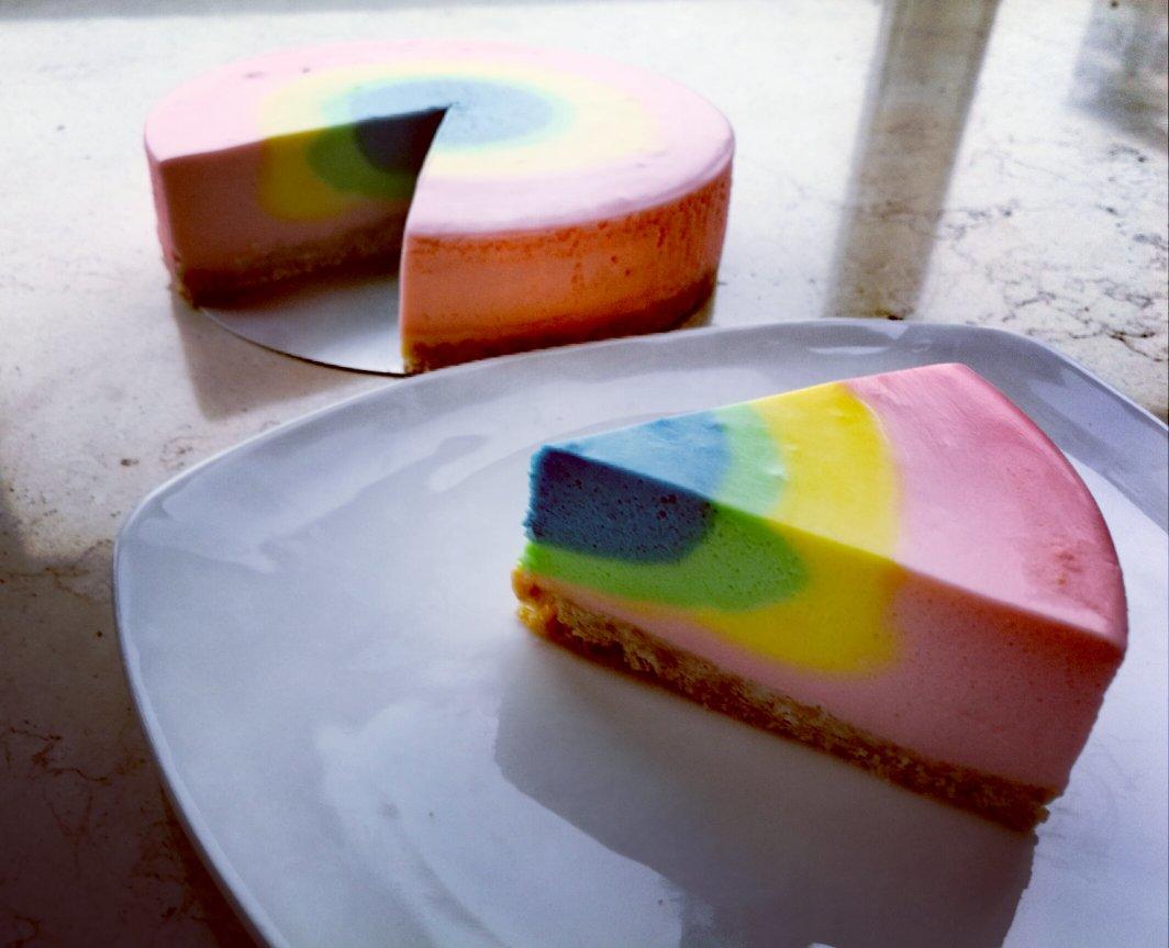 Bakingpie-彩虹慕斯蛋糕