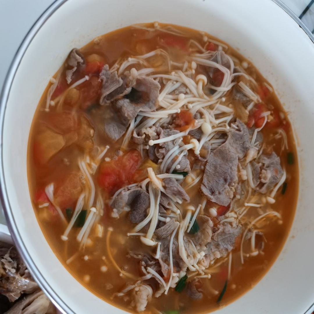 番茄肥牛金针菇