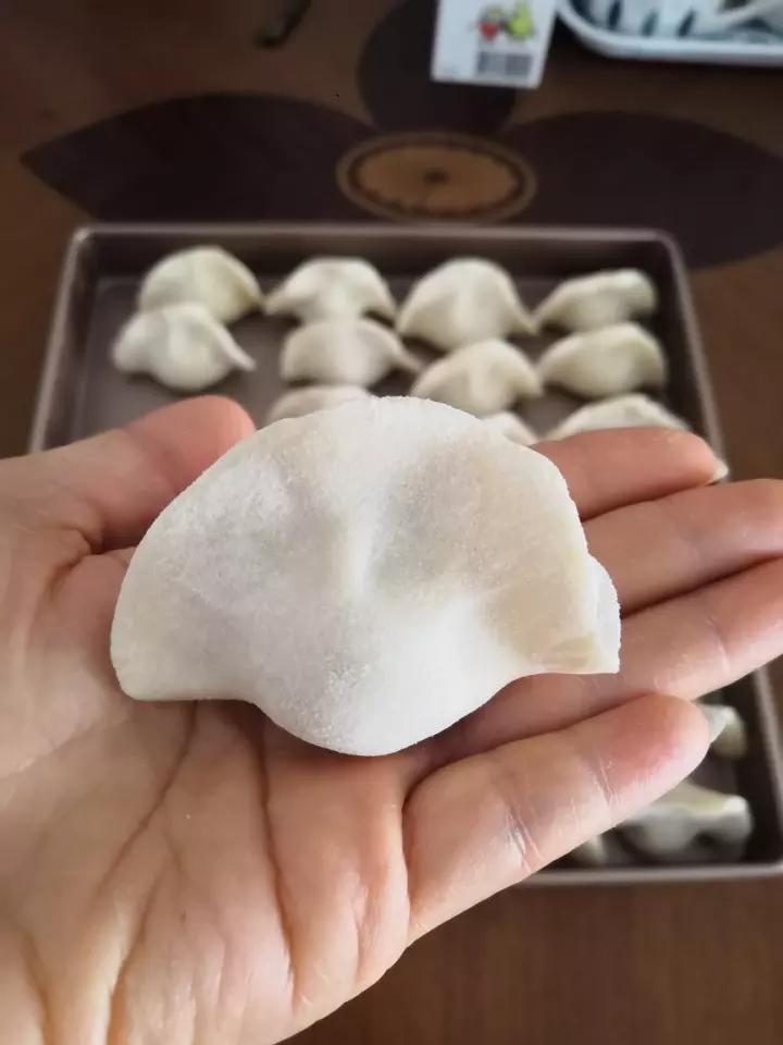大肚饺子包法——后附视频  (胡萝卜牛肉馅儿)
