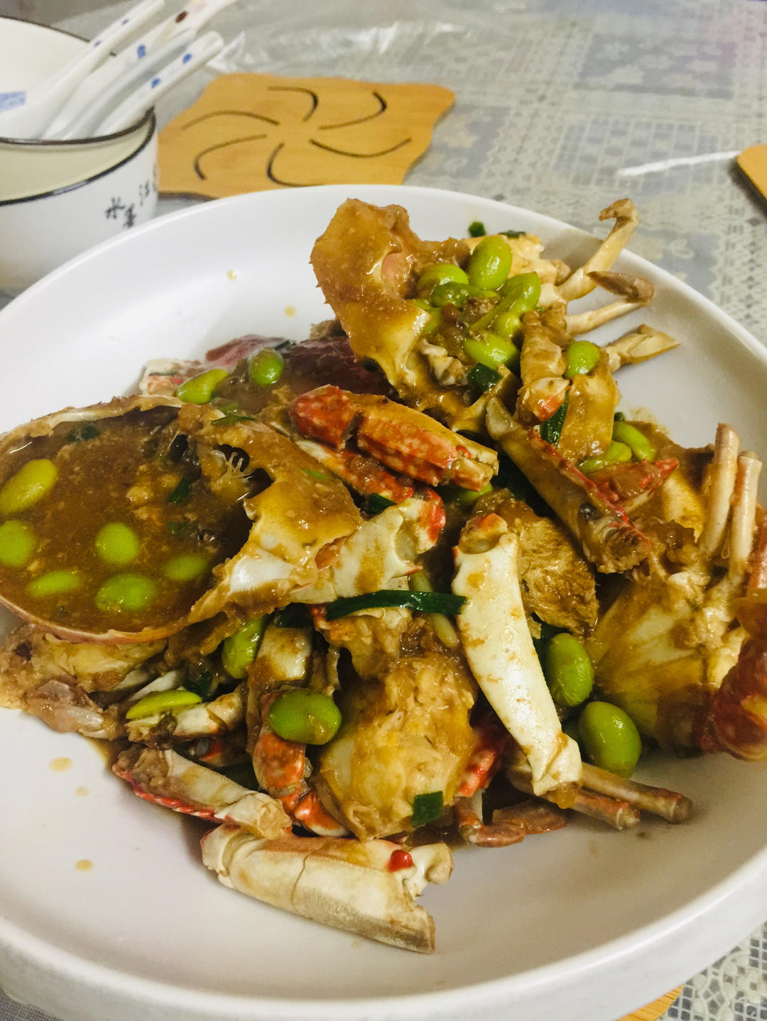 葱姜香炒梭子蟹🦀️