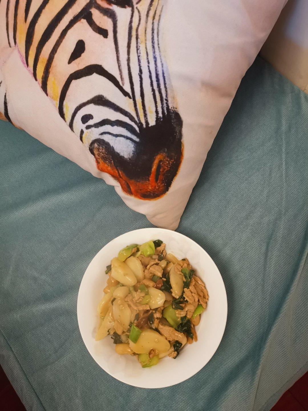 青菜炒年糕