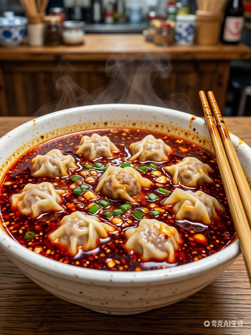 红油小馄饨