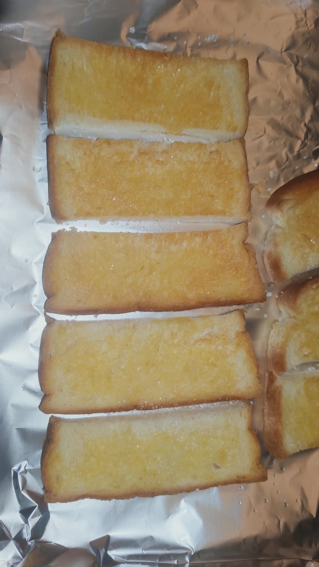 黄金烤吐司🍞条｜太香了